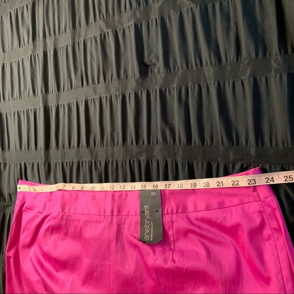 COPY - NWT Lane Bryant plus size fushia magenta stretchy pencil skirt Size 26 - Picture 11 of 12